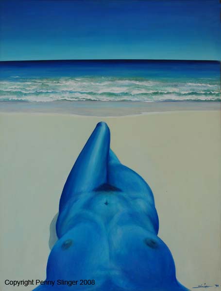 Blue Body on the Beach